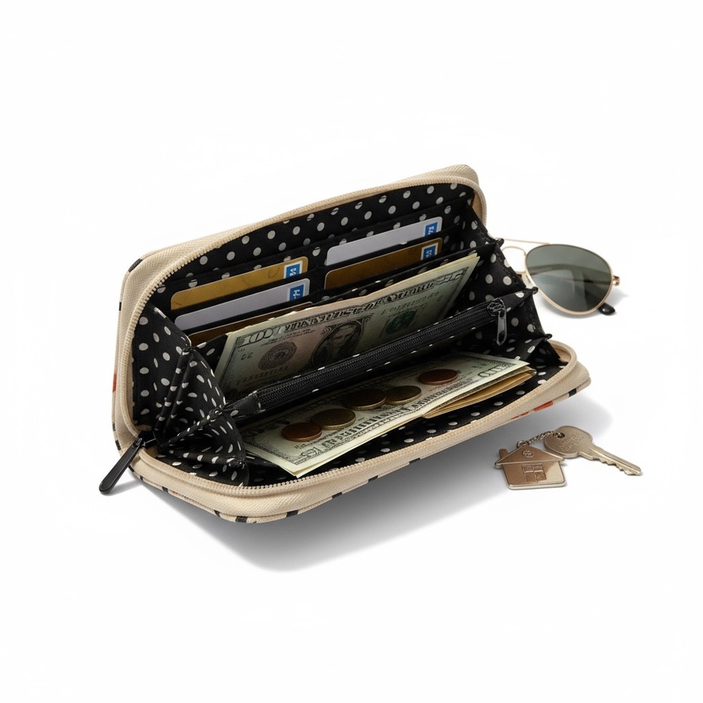 Bungalow 360 Cream Penguin Wallet - Picture 4 of 5